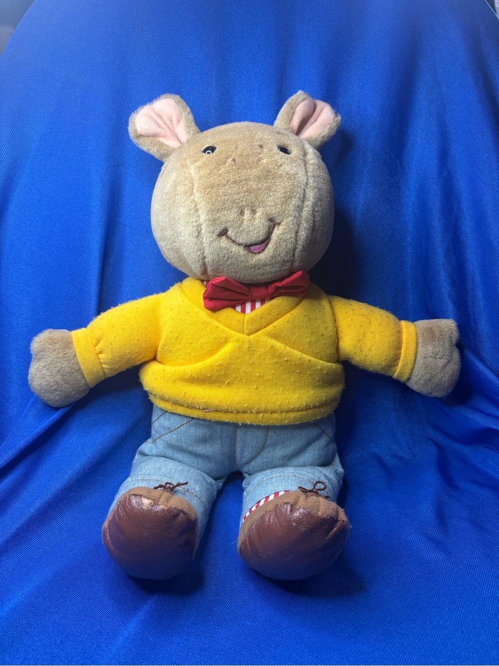 Arthur PBS Kids Plush Stuffed Animal 13” Yellow Sweater Nostalgic Toy